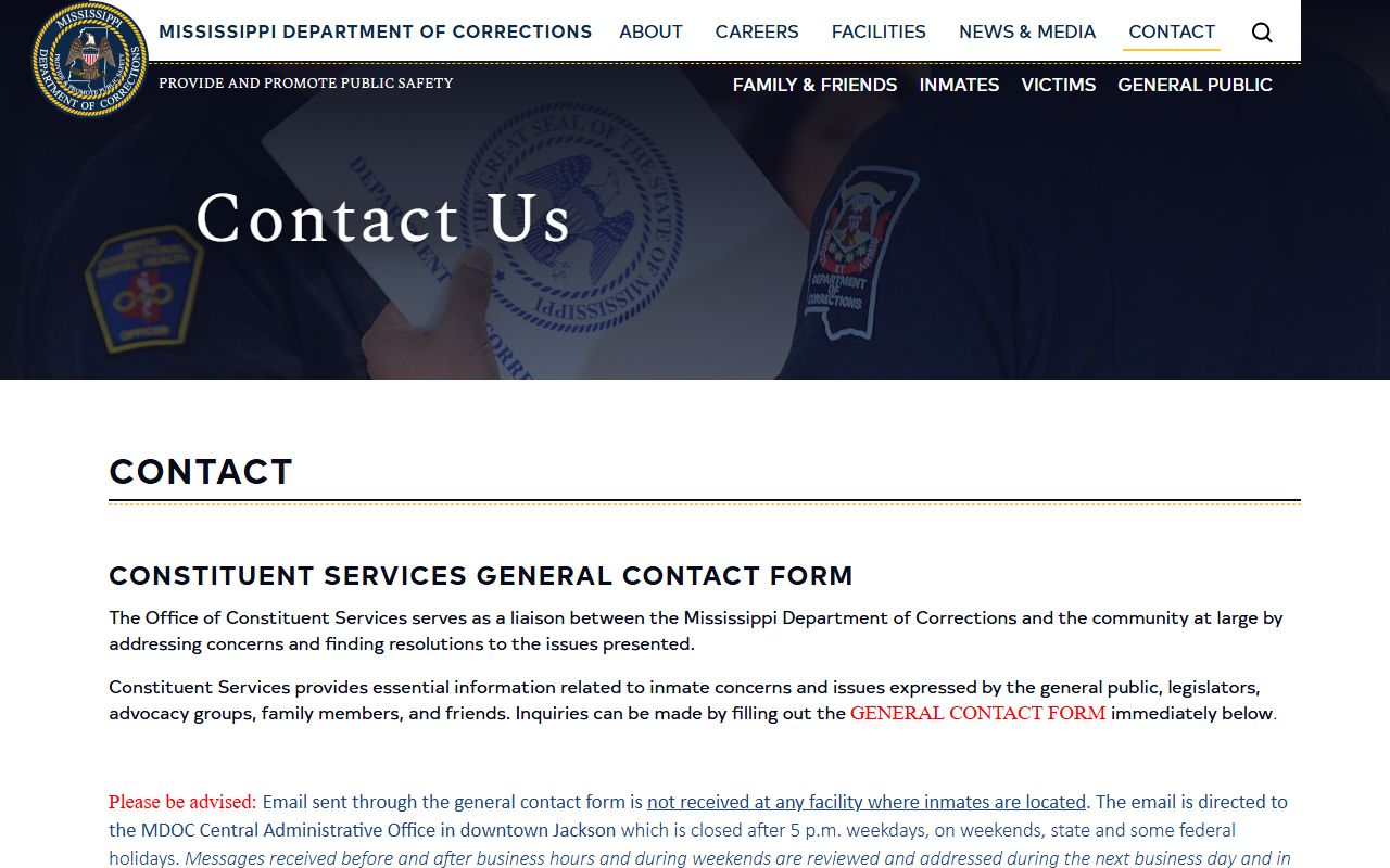 Jackson County arrest records MDOC records contact page