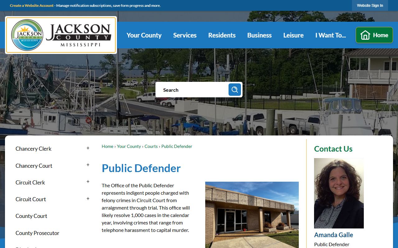 Jackson County criminal court records Public Defender office